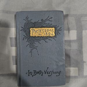 Vintage Blue Book with Gold and Black Design